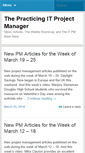 Mobile Screenshot of blog.practicingitpm.com